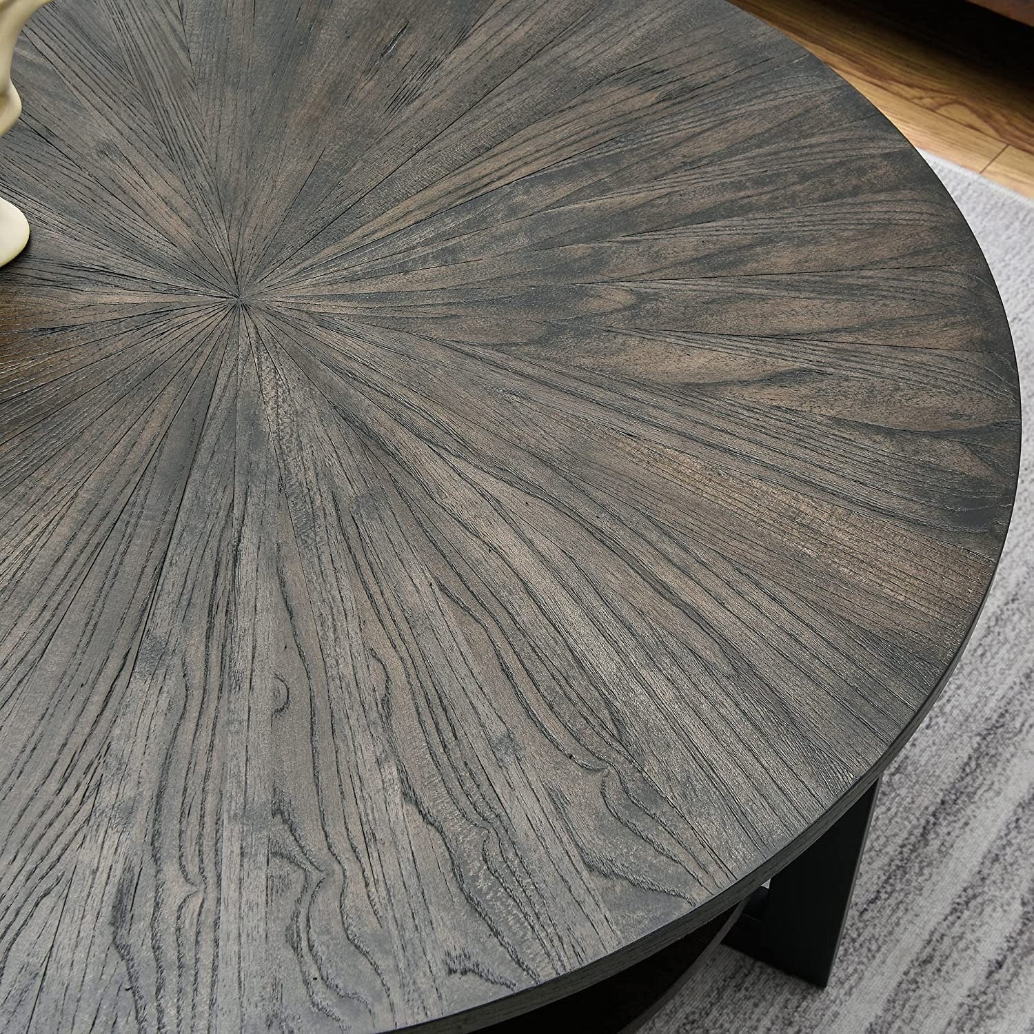 Round Coffee Table Solid Wood