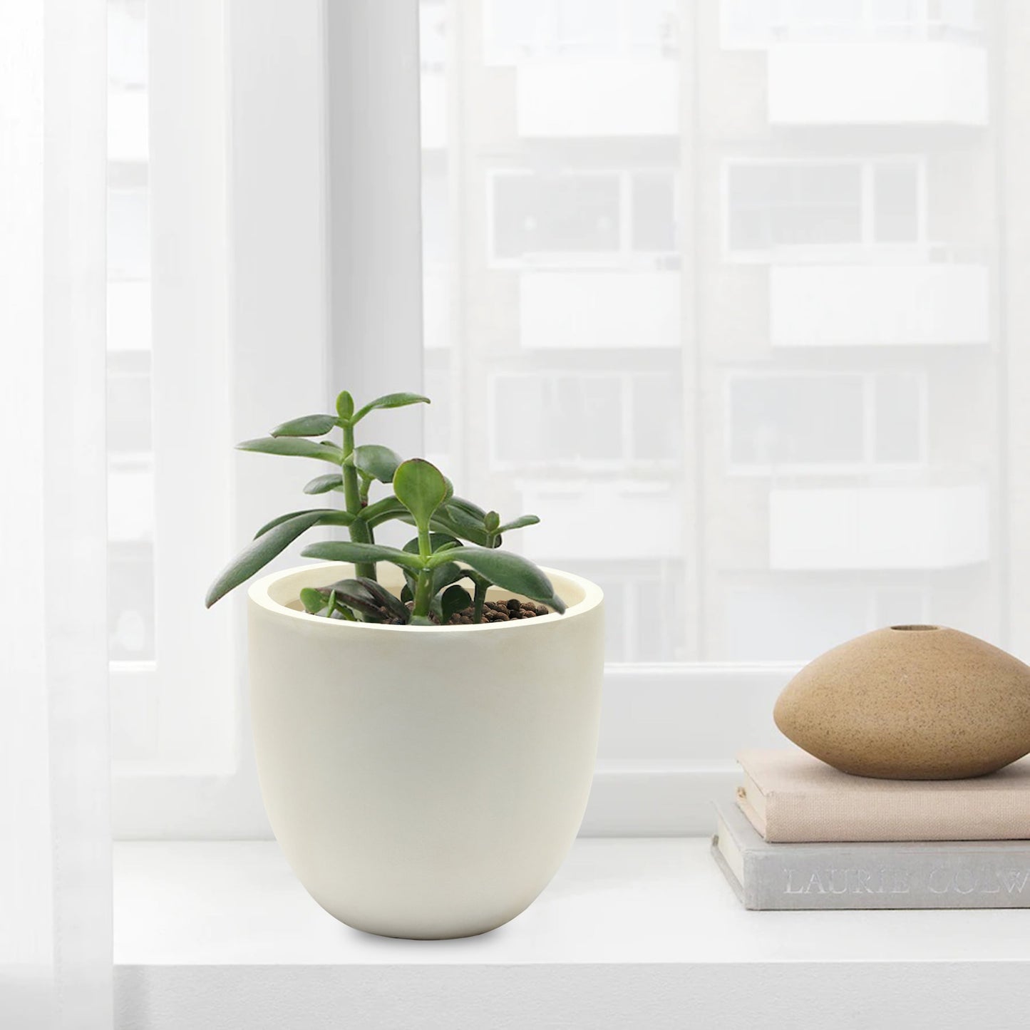 Tapered Fiberstone Planter