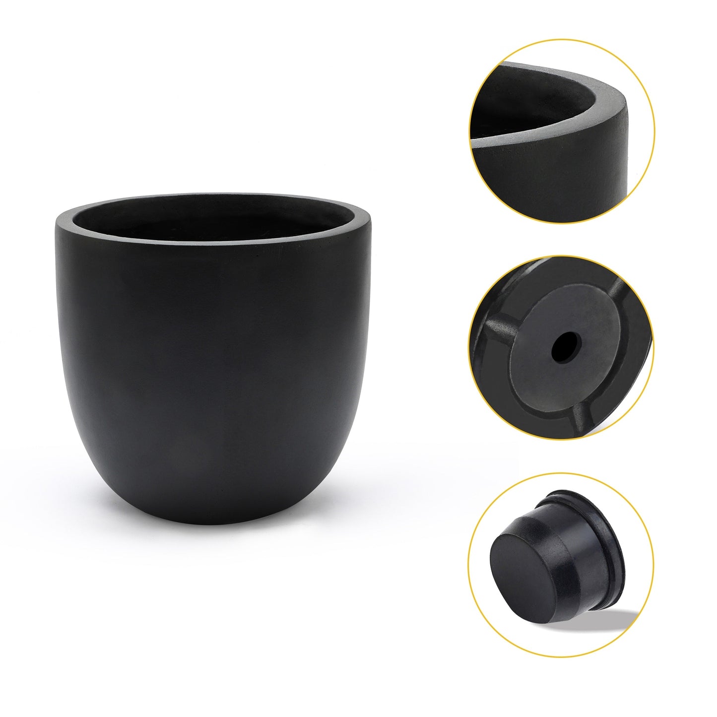 Tapered Fiberstone Planter