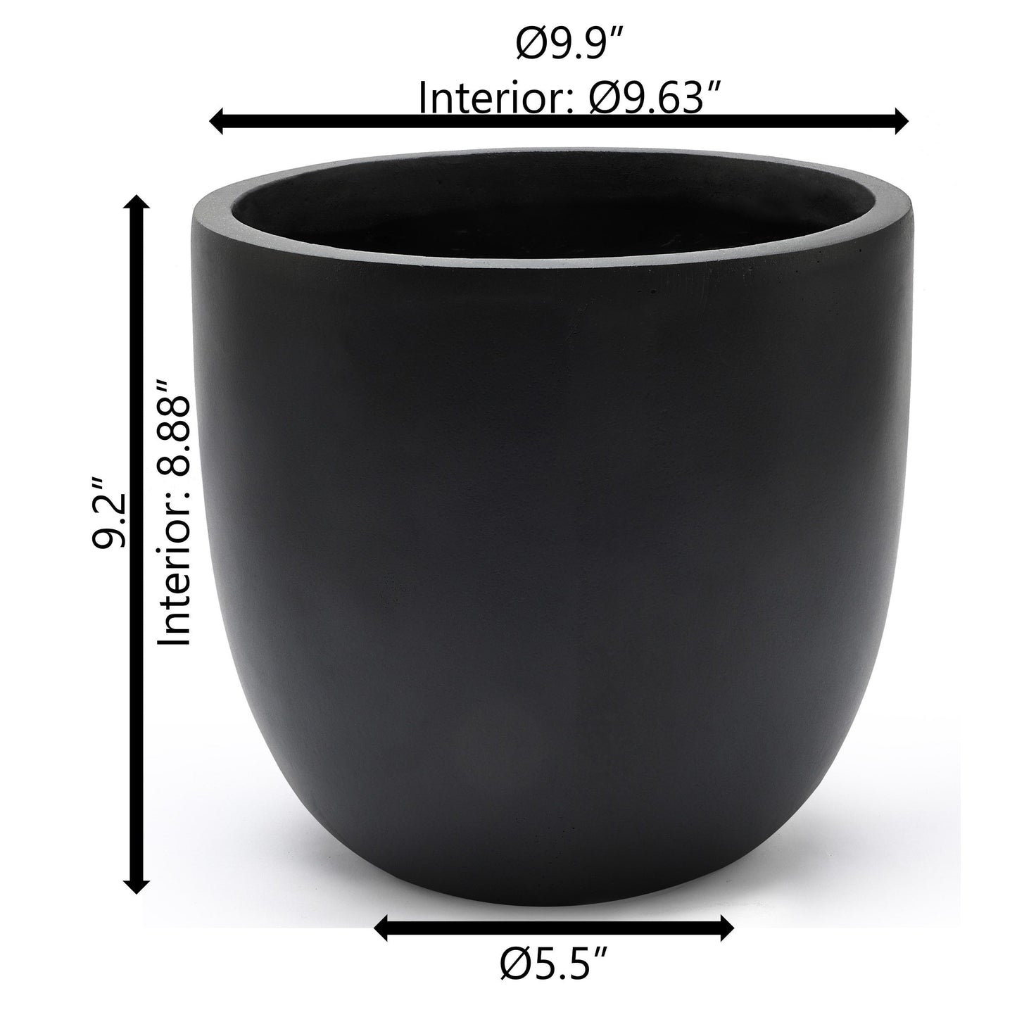 Tapered Fiberstone Planter