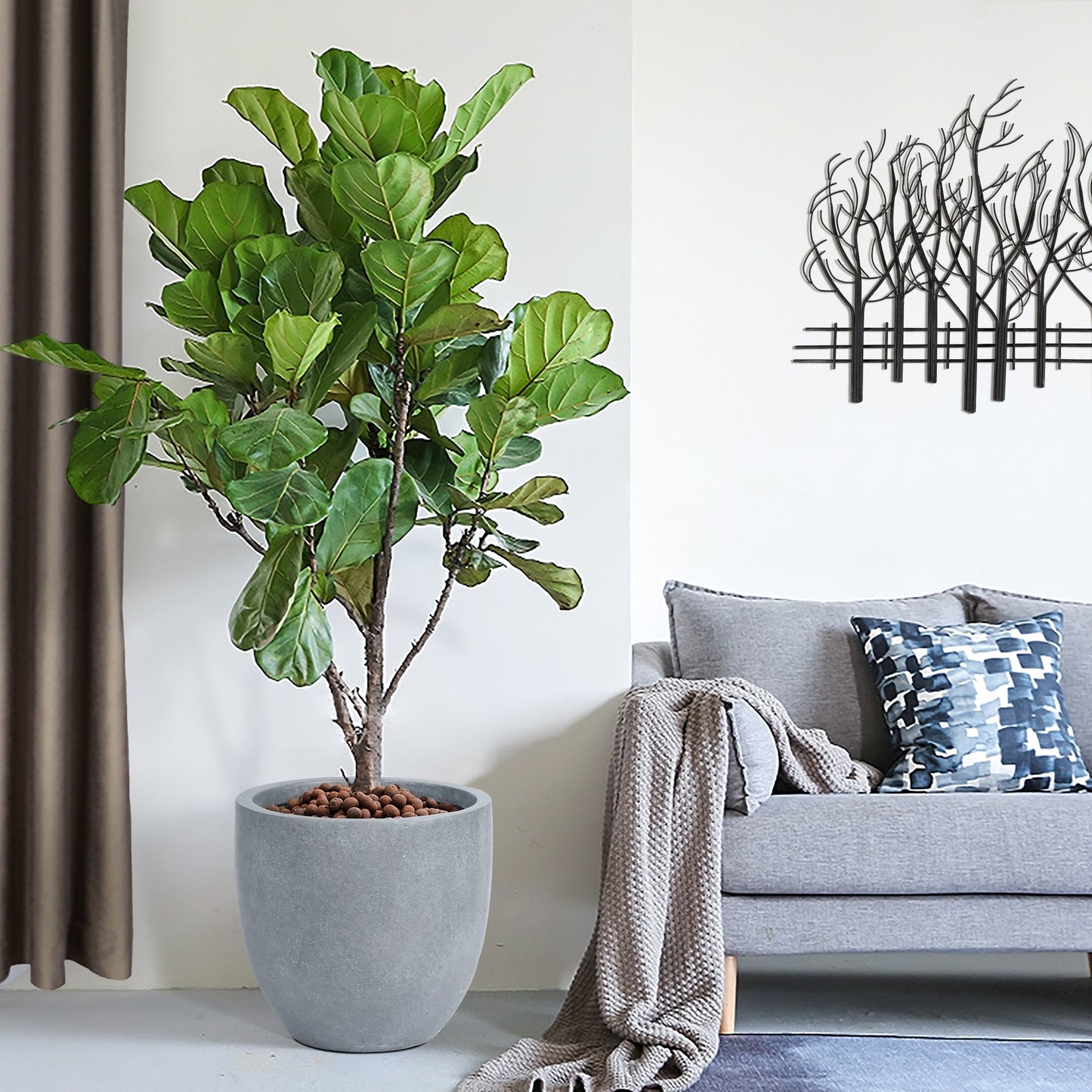 Tapered Fiberstone Planter